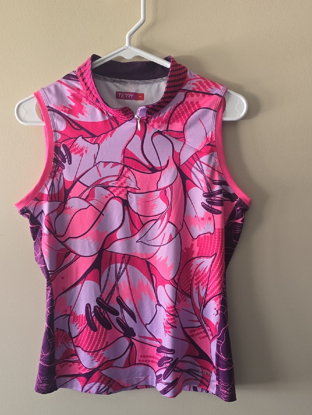 Terry Bicycles Sleeveless Geometric Patterned Jersey